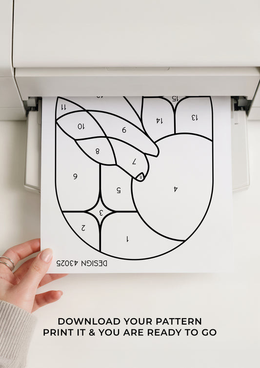 Night Wolf Stained Glass Pattern