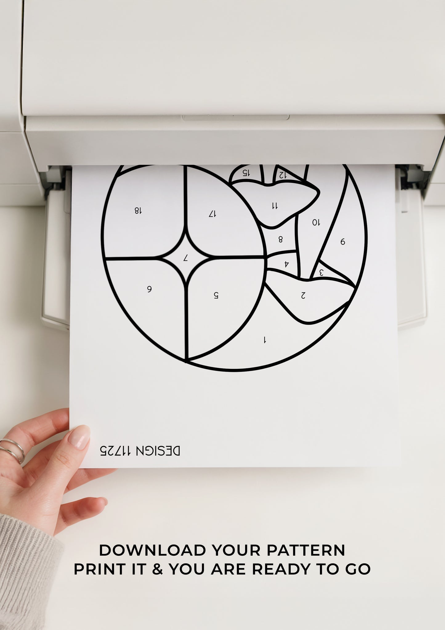 Mystical Mushrooms Stained Glass Pattern