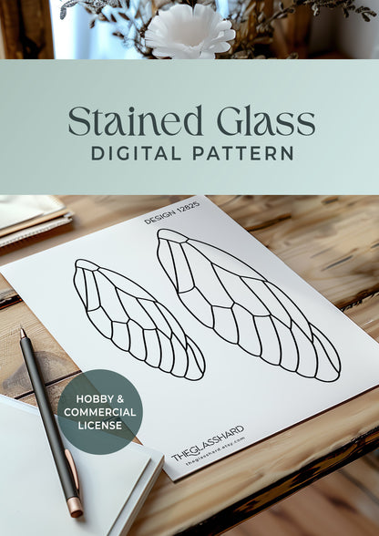 glass pattern
digital download
diy stained glass
stained glass decor
stained glass art
glass suncatcher
beginner pattern
modern stained glass
stained glass patter
printable pattern
instant download
insect wing
stained glass wing
