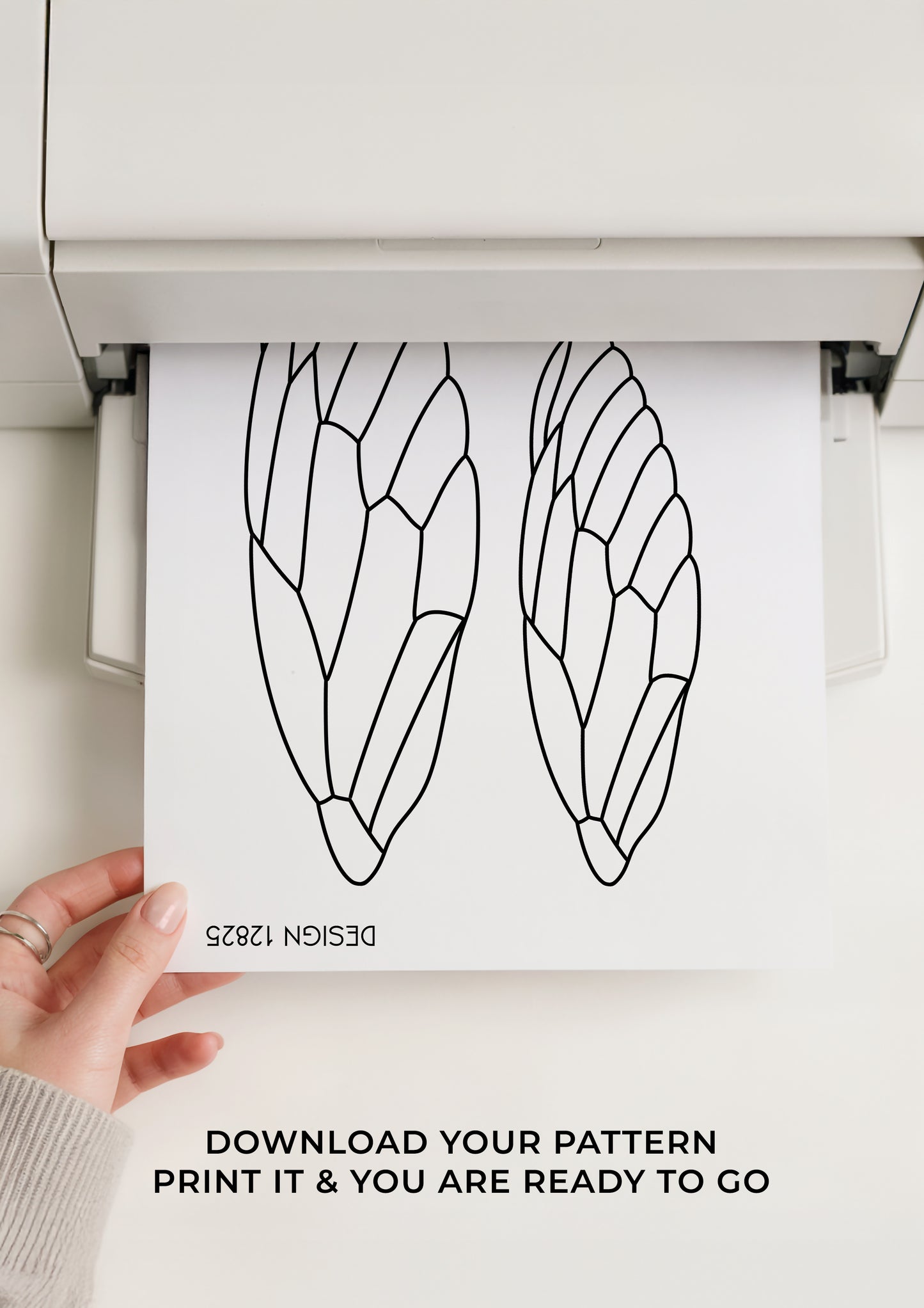 Wing Stained Glass Digital Pattern