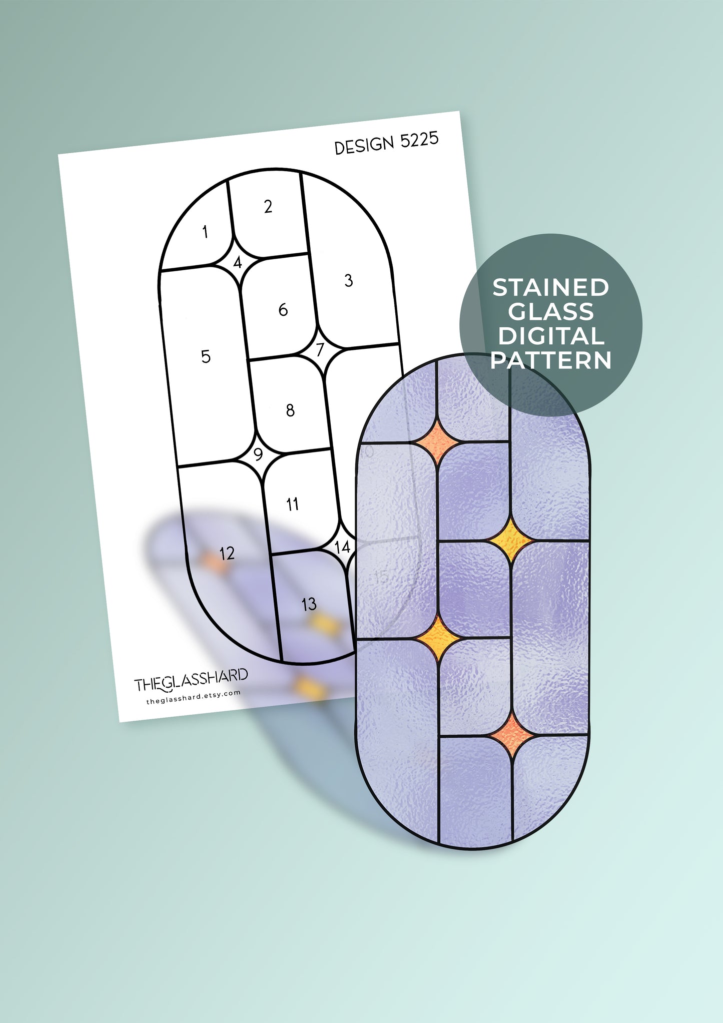 Celestial Window Stained Glass Pattern