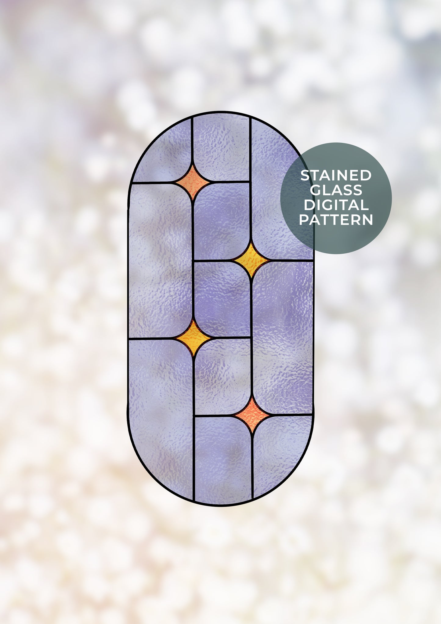 Celestial Window Stained Glass Pattern